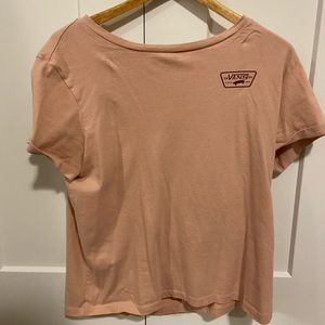 Vans salmon pink t shirt
